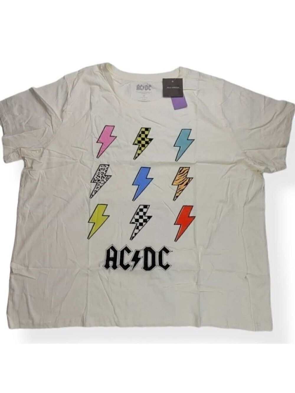 AC/DC Cream Color Tee 3X